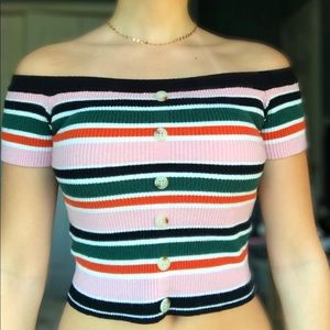 Off The Shoulder Crop Top